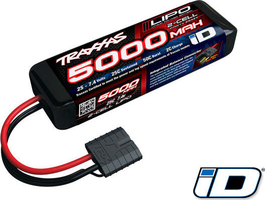 5000mAh 7.4v 2-Cell 25C LiPo Battery