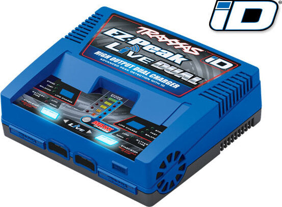 Charger, EZ-Peak Live Dual, 200W, NiMH/LiPo with iD Auto Battery Identification
