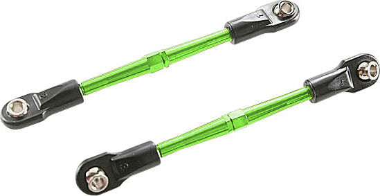 Turnbuckles, Aluminum (Green-Anodized), Toe Links, 59Mm (2) (Assembled W/ Rod Ends and Hollow Balls) (Requires 5Mm Aluminum Wrench #5477)