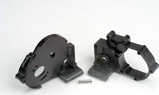 Gearbox halves (l&r) (black) w/ idler gear shaft