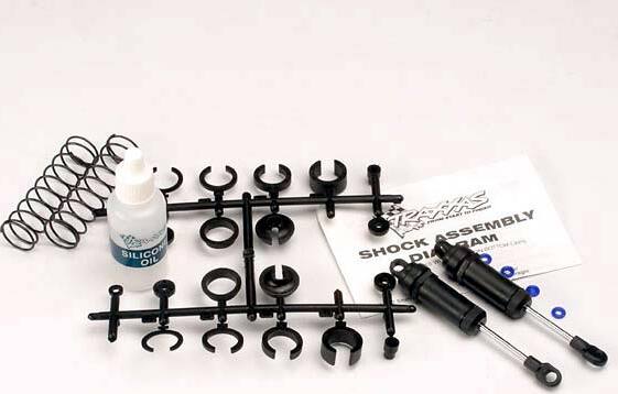 Ultra Shocks (black) (long) (complete w/ spring pre-load spacers & springs) (front) (2)