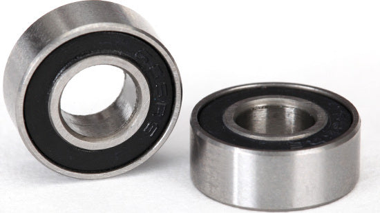 Ball bearings, black rubber sealed (6x13x5mm) (2)