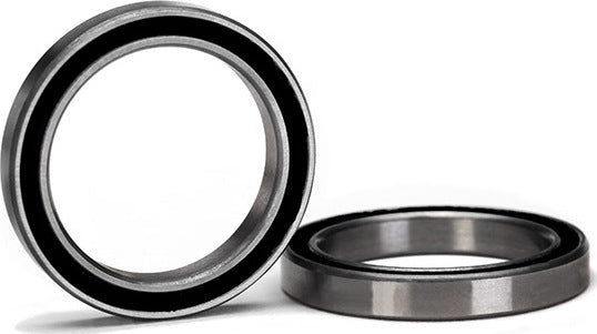Ball bearing, black rubber sealed (20x27x4mm) (2)