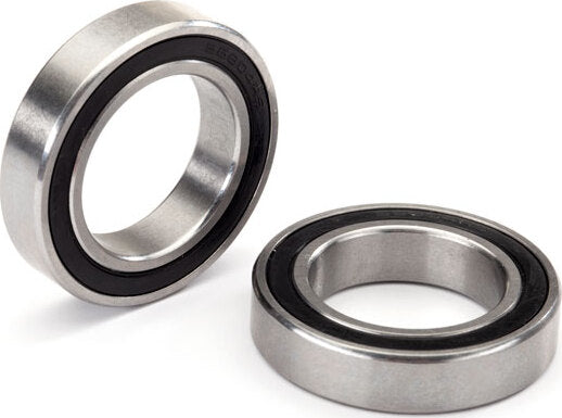 Ball bearing, black rubber sealed, stainless (20x32x7mm) (2)