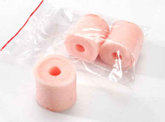 Air filter and pre-filter inserts, foam (high-volume) (3) (pre-oiled, assembled) (TRX 2.5, 2.5R, 3.3)