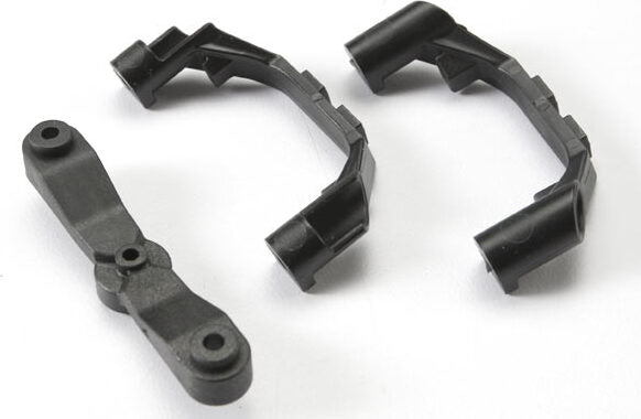 Mount, steering arm/ steering stops (2) (lower hinge pin retainer) (includes standard and maximum throw steering stops)
