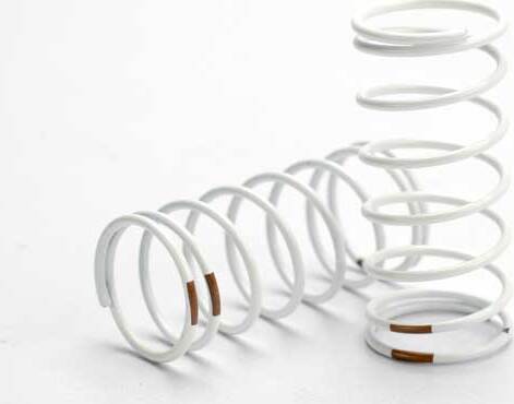 Spring, shock (white) (GTR) (rear) (1.0 rate tan) (1 pair)