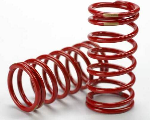 Spring, shock (red) (GTR) (3.8 rate gold) (1 pair)