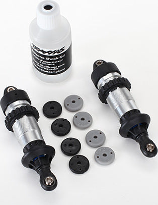 Shocks, GTR aluminum (assembled) (2) (without springs)