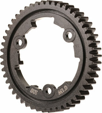 Spur Gear, 50-Tooth, Steel (Wide Face, 1.0 Metric Pitch)