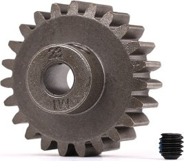 Gear, 23-T Pinion (1.0 metric Pitch) (fits 5mm Shaft)/ Set Screw (for Use Only with Steel Spur Gears)