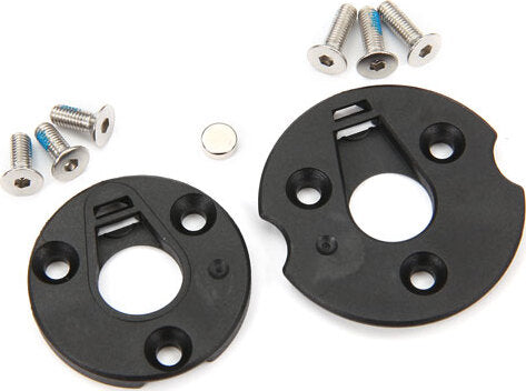 Telemetry trigger magnet holders, spur gear/ magnet, 5x2mm (1)/ 3x8mm CCS (3)/ 3x10mm CCS (3)