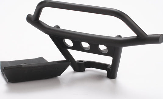 Bumper, front/ skidplate, front (black)