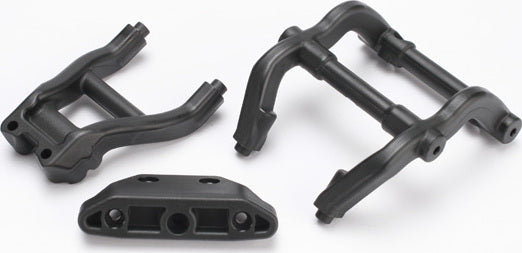 Wheelie bar mounts/ rear skidplate (black)