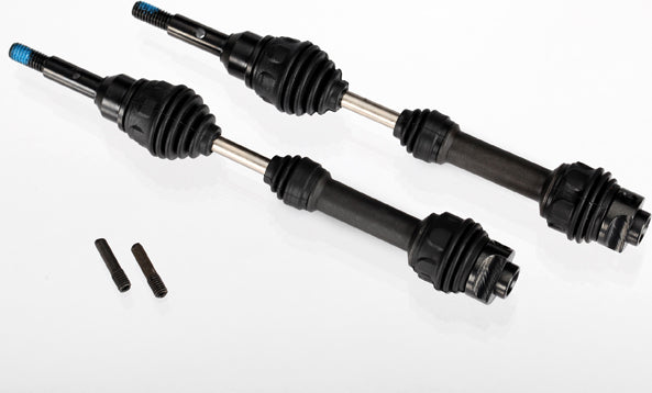 Driveshafts, front, steel-spline constant-velocity (complete assembly) (2)