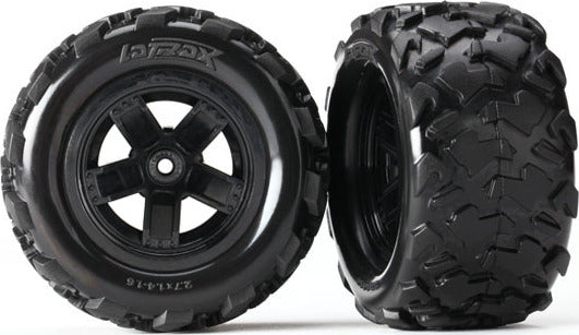 Tires & wheels, assembled, glued (Teton 5-spoke wheels, Teton tires) (2)