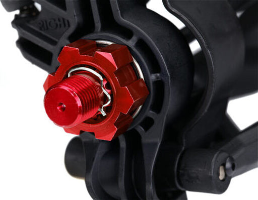 Wheel hubs, hex, aluminum (red-anodized) (4)
