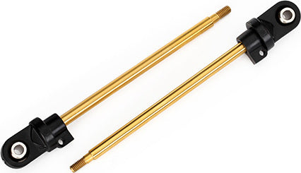 Shaft, GTX shock, TiN-coated (2) (assembled with rod ends and steel hollow balls)