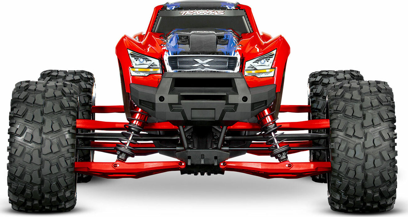 Suspension Kit, X-Maxx® Widemaxx®, Red (Includes Front and Rear Suspension Arms, Front Toe Links, Driveshafts, Shock Springs)
