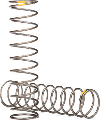 Springs, shock (natural finish) (GTS) (0.22 rate, yellow stripe) (2)