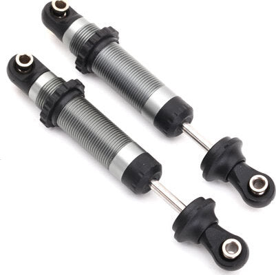 Shocks, GTS, silver aluminum (assembled with spring retainers) (2)