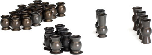 Hollow ball set, complete, TRX-4 (aluminum, PTFE-coated)