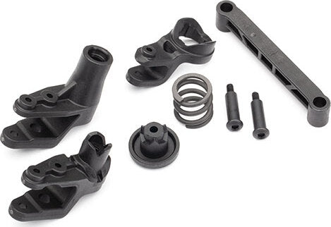 Steering bellcranks/ bellcrank support/ servo saver/ servo saver spring/ draglink/ 3x20mm shoulder screws (2)