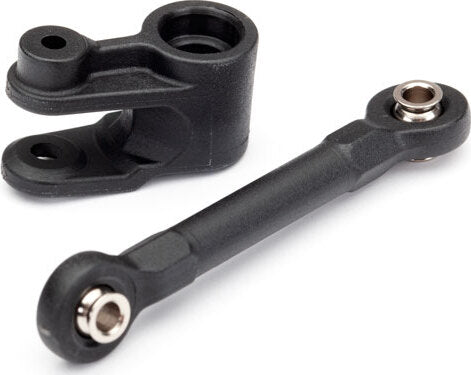 Servo horn, steering/ linkage, steering (46mm, assembled with pivot balls)