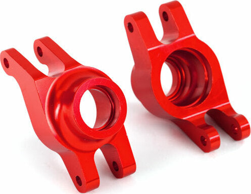 Carriers, Stub Axle (Red-Anodized 6061-T6 Aluminum) (rear) (2)