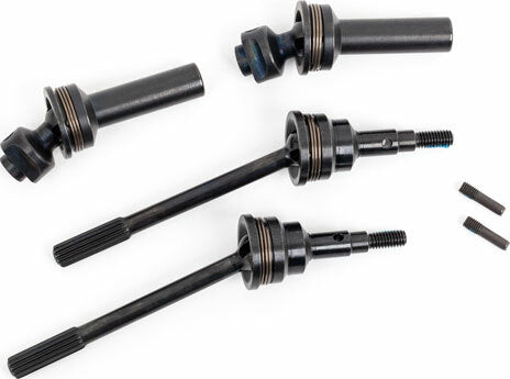 Driveshafts, Front, Extreme Heavy Duty, Steel-spline Constant-velocity with 6mm Stub Axles (complete Assembly) (2) (for Use with #9080 Upgrade Kit)