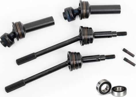 Driveshafts, Rear, Extreme Heavy Duty, Steel-spline Constant-velocity with 6mm Stub Axles (complete Assembly) (2) (for Use with #9080 Upgrade Kit)