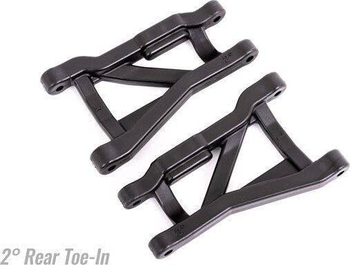 Suspension arms, black, rear (left & right), heavy duty, 2° toe angle (2)