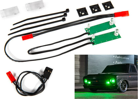 Led Light Set, Front, Complete (Green) (Includes Light Harness, Power Harness, Zip Ties (9))