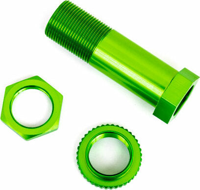 Servo Saver Post/ Adjuster Nut/ Locknut (green-Anodized, 6061-T6 Aluminum) (1 Each)
