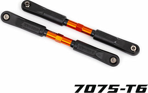 Toe Links, Sledge® (TUBES Orange-Anodized, 7075-T6 Aluminum, Stronger Than Titanium) (120mm) (2)/ Rod Ends, Assembled with Steel Hollow Balls (4)/ Aluminum Wrench, 8mm (1)