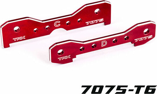 Tie Bars, Rear, 7075-T6 Aluminum (Red-Anodized) (fits Sledge®)