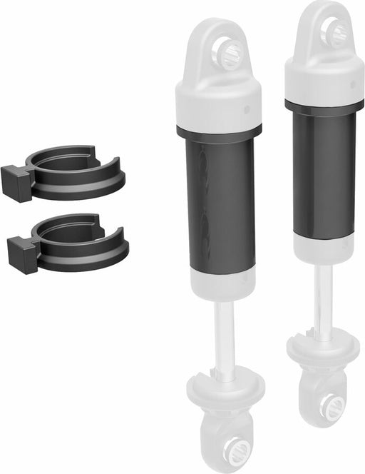 Body, Shock, 6061-T6 Aluminum (Dark Titanium-Anodized) (Includes Spring Pre-Load Spacers) (2)