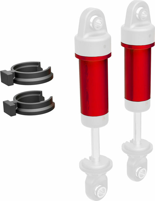 Body, Shock, 6061-T6 Aluminum (Red-Anodized) (Includes Spring Pre-Load Spacers) (2)