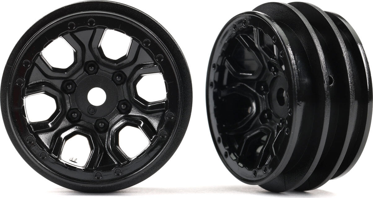 Wheels, 1.0" (black) (2)