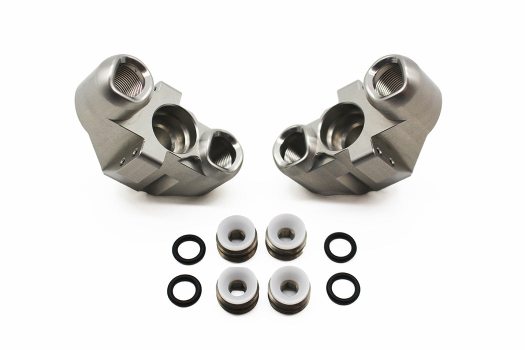 Aluminum Front Steering Blocks (Knuckles), for Team Corally Kagama XP, Kagama 4 XL, Kronos