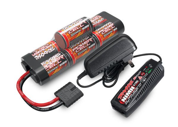 Battery/charger completer pack (includes #2969 2-amp NiMH peak detecting AC charger (1), #2926X 3000mAh 8.4V 7-cell NiMH battery (1))
