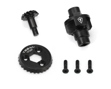 TREAL HD Steel Axle Overdrive Gear Set - 13T/28T (17% Overdrive) for 1/18 UTB18 Capra
