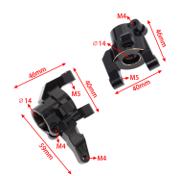 SCX6Brass Heavy Duty Steering Knuckle Set
