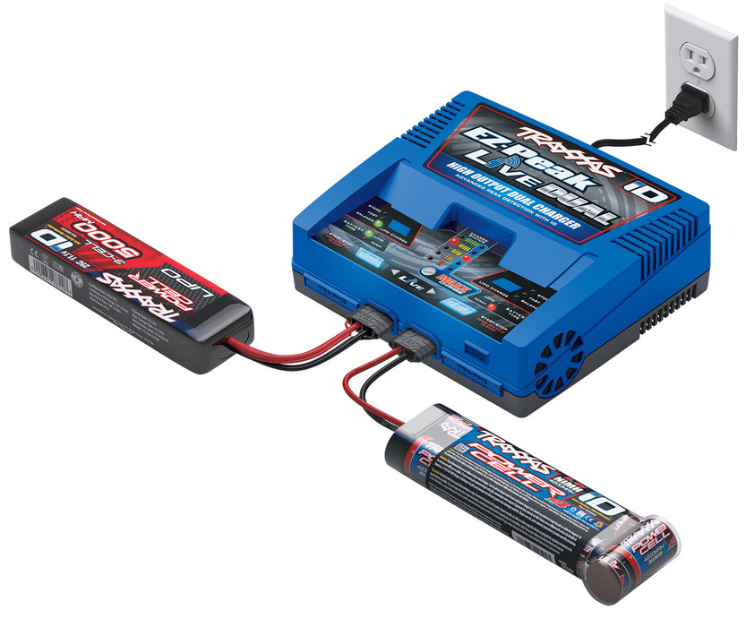 Charger, EZ-Peak® Live Dual, 200W, NiMH/LiPo with iD® Auto Battery Identification