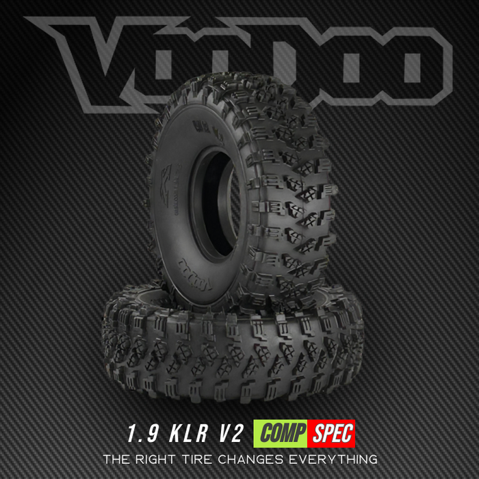 Voodoo KLR V2 Competition Spec Vex RED Compound 1.9/4.7 (2 tires)((Red ultra soft comp compound))