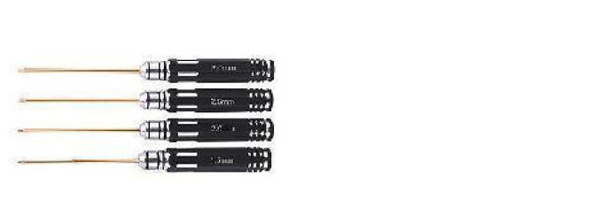 Black Allen Wrench Set 4pcs (SAE)