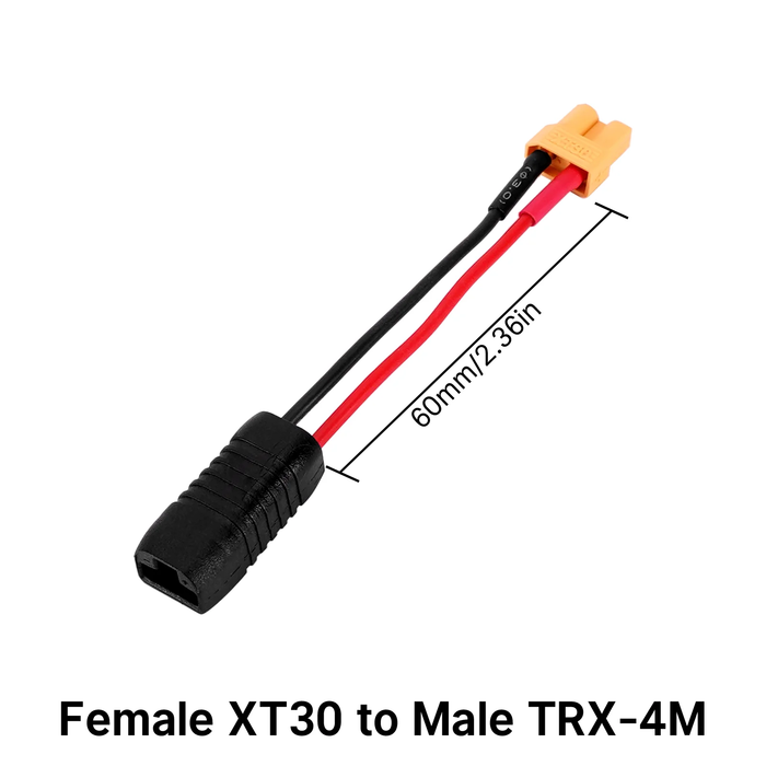 Female XT30 to Male TRX-4M