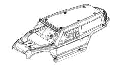 YK4073 1/7 RC Desert Buggy Body set