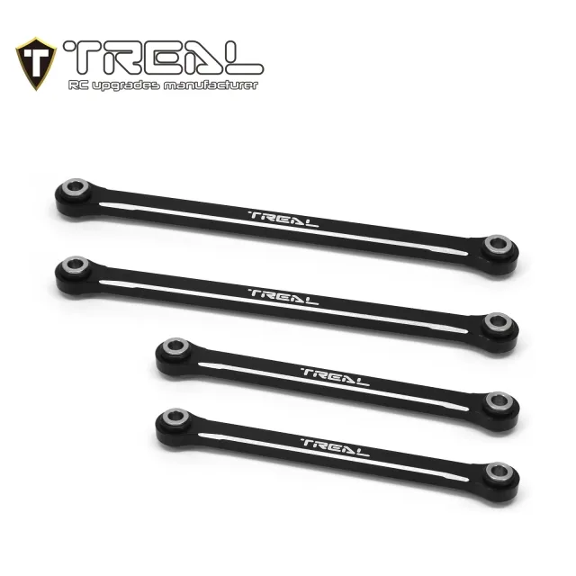 TRX4M Lower Links Set (4pcs) Aluminum 7075 Lower Chassis 4-Links (Black) TRA9749