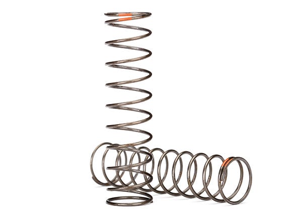 Springs, shock (natural finish) (GTS) (0.39 rate, orange stripe) (2)